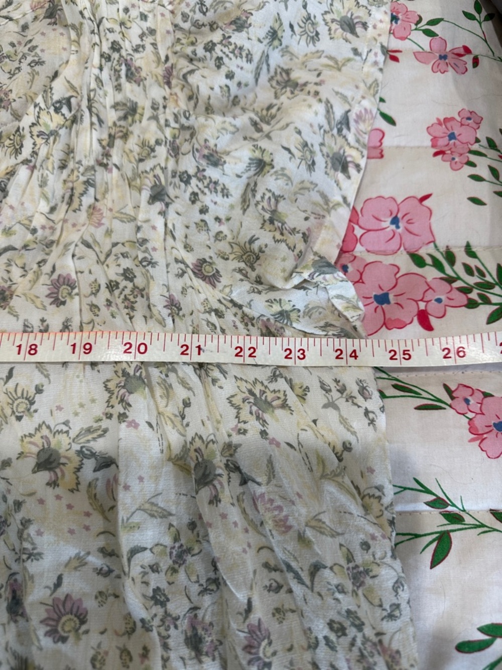 Lucky Brand Floral Flutter Sleeve Cotton Top F01 - Picture 7 of 10